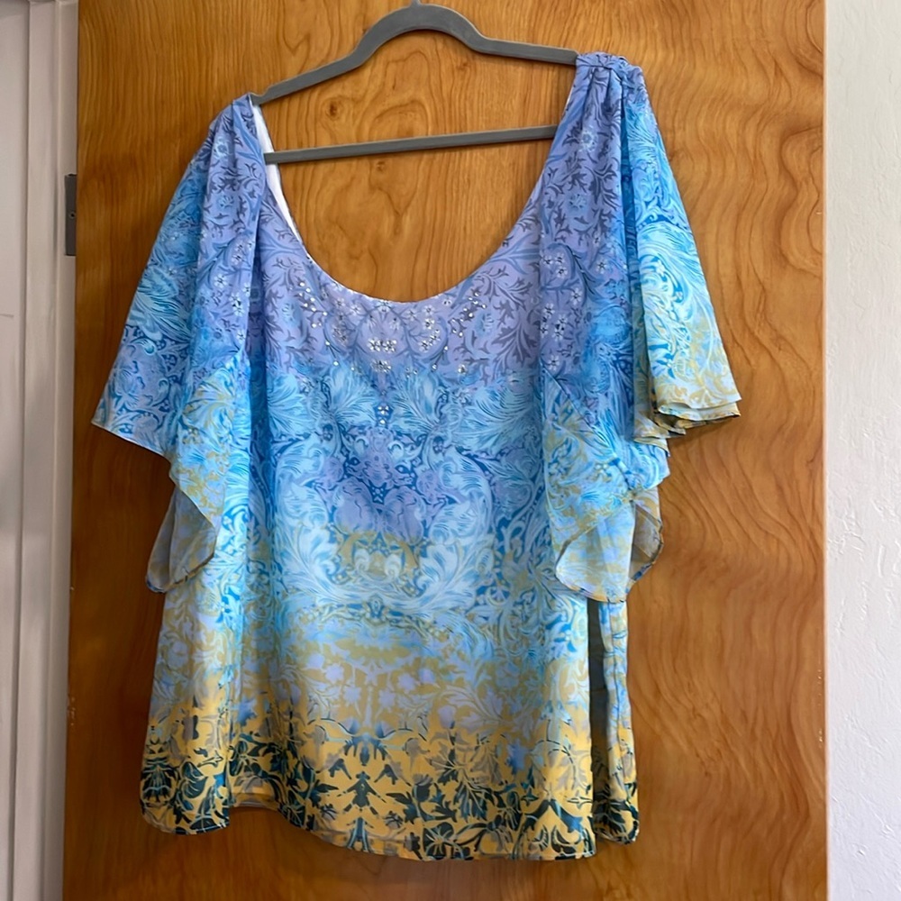 CITY CHIC PASTEL SPARKLE TOP